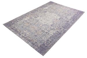 Dizajnový koberec Saniyah 230 x 160 cm modrý - bavlna-ženilka