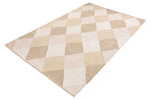 Dizajnový koberec Sadiya 230 x 160 cm béžovo-hnedý - bavlna