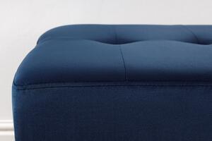 Dizajnová lavica Bailey 95 cm modrý zamat