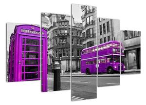 Abstraktný obraz - Londýn (Obraz 150x105cm)