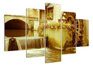 Vodné koleso - obraz (Obraz 150x105cm)