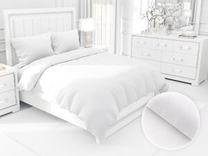 Biante Damaškové posteľné obliečky DM-002 Biele - pásiky 6 a 24 mm Jednolôžko 140x200 a 70x90 cm