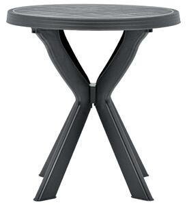 Bistro stolík antracitový Ø70 cm plastový