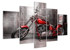 Obraz červené motorky (Obraz 150x105cm)