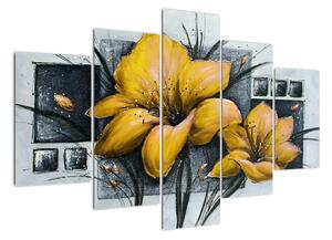 Obraz žlté kvety (Obraz 150x105cm)