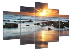 Západ slnka pri mori, obraz (Obraz 150x105cm)
