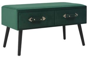 Konferenčný stolík, zelený 80x40x46 cm, zamat