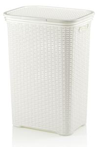 KELA Kôš na bielizeň BRASILIA 60 l biela KL-23410