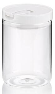 KELA Dóza Arika sklo, biela H 15cm / Rim 10,5 cm / 900 KL-12105