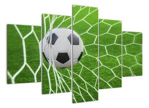 Futbalová lopta v sieti - obraz (Obraz 150x105cm)
