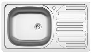 Kuchynský nerezový drez Sinks CLASSIC 760 M matný levý