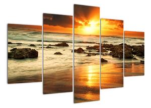 Západ slnka na mori - obraz (Obraz 150x105cm)