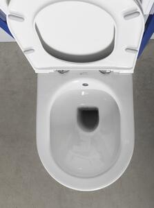 Isvea INFINITY závesná WC misa Rimless, integrovaný ventil a bidet. spŕška, 36,5x53cm, biela