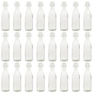 Sklenené fľaše s pákovým uzáverom 24 ks 1 L