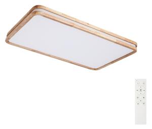 Brilagi - LED stmievateľné svietidlo MOLINA SQUARE LED/128W/230V dub 90x60 cm + diaľkové ovládanie