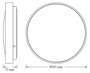 Osram - LED stropné svietidlo CEILING LUXO LED/24W/230V pr. 38 cm strieborné