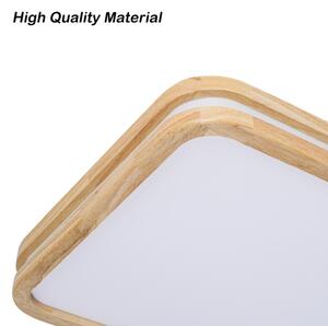Brilagi - LED stmievateľné svietidlo MOLINA SQUARE LED/128W/230V dub 90x60 cm + diaľkové ovládanie