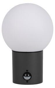 Kanlux 46081-Vonkajšie nástenné svietidlo so senzorom STONO 1xE27/15W/230V IP65 antracit