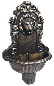 Nástenná fontána dizajn levej hlavy bronzová