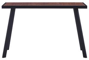 Jedálenský stôl, prírodný a čierny 120x60x75 cm, MDF