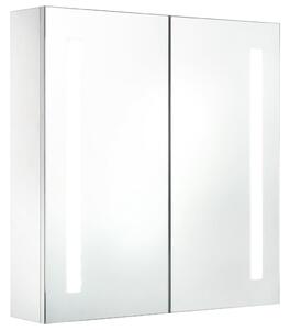 Kúpeľňová skrinka s LED a zrkadlom 60x14x62 cm