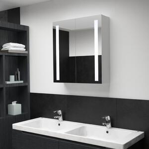 Kúpeľňová skrinka s LED a zrkadlom 60x14x62 cm
