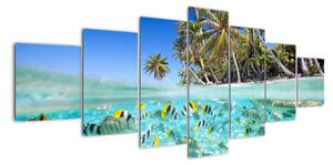 Obraz tropického mora (Obraz 210x100cm)