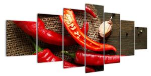 Obraz - chilli papriky (Obraz 210x100cm)