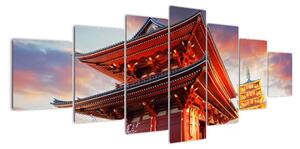 Obraz chrámu v Japonsku (Obraz 210x100cm)