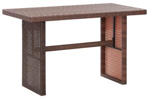 Záhradný stôl, hnedý 110x60x67 cm, polyratan