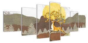 Abstraktný obraz - strom (Obraz 210x100cm)