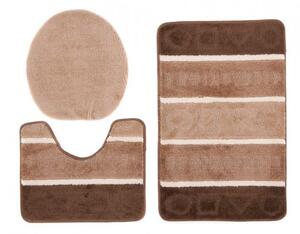 Sada kúpeľňových koberčekov MULTI C5015 hnedý CAMEL FIGURY