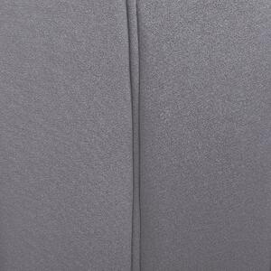 Sivé zamatové kreslo moderne tvarované kovové nohy retro