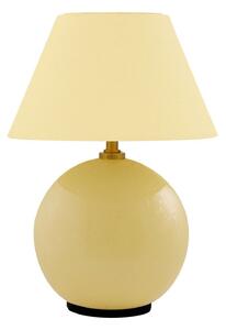 Stolové Lampa Globen Lighting, IRIS, stmievateľné, Žltá, Obývacia izba, Tkanina / Textil