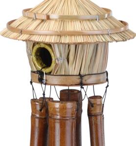 PROGARDEN Záhradné dekorácie zvonkohra / vtáčia búdka bambus KO-G37000020
