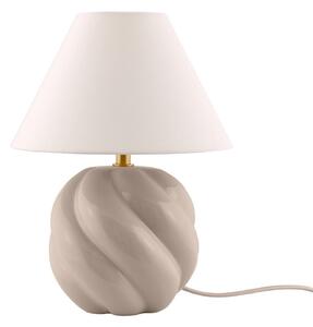 Stolové Lampa Globen Lighting, DAHLIA, Béžová, Obývacia izba, Tkanina / Textil