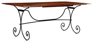 Jedálenský stôl, drevený masív s medovým náterom 200x100x76 cm