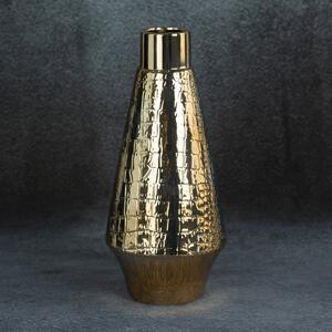 VÁZA ERNA 14X31 CM ZLATÁ