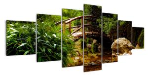 Obraz dreveného mosta (Obraz 210x100cm)