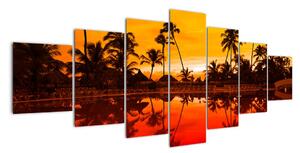 Obraz - tropická krajina (Obraz 210x100cm)