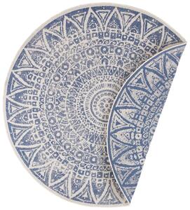 Mujkoberec Original Kusový koberec Nora 104162 Blue Creme kruh – na von aj na doma - 140x140 (priemer) kruh cm