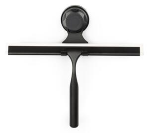 Čierna samodržiaca nástenná stierka na sklo s držiakom Compactor Bestlock Black Double Hook Squeegee