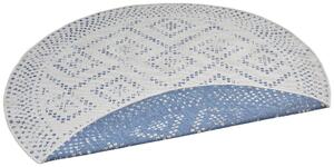 Mujkoberec Original Kusový koberec Nora 105006 Blue Creme kruh – na von aj na doma - 160x160 (priemer) kruh cm