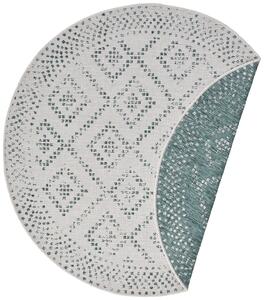 Mujkoberec Original Kusový koberec Nora 105007 Green Creme kruh – na von aj na doma - 160x160 (priemer) kruh cm