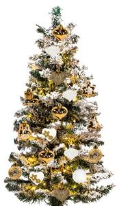 Tutumi, vianočné ozdoby na stromček 44ks SYSD1688-147, biela-zlatá, CHR-08416