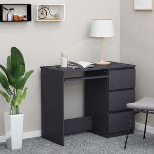 Písací stôl, sivý 90x45x76 cm, drevotrieska