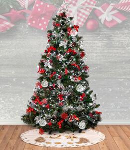 Tutumi, vianočné ozdoby na stromček 30ks SYSD1688-064, strieborná, CHR-08414
