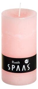Stĺpová sviečka SPAAS RUSTIK 13 cm ružová