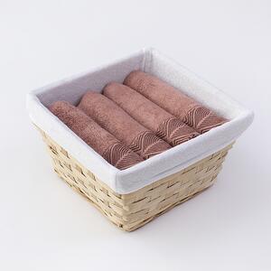 Košík uterákov Beech Rose Pink 4 ks