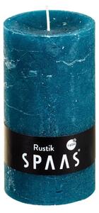 Stĺpová sviečka SPAAS RUSTIK 13 cm modrá